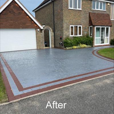 Patio & Driveway Cleaning After